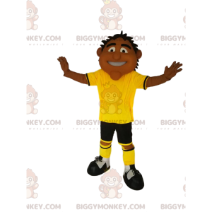 BIGGYMONKEY™-mascottekostuum voor heren met gele en zwarte