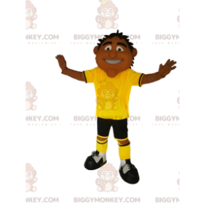 Mens BIGGYMONKEY™ Mascot Costume with Yellow and Black