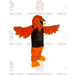 BIGGYMONKEY™ mascottekostuum oranje adelaar met gouden snavel