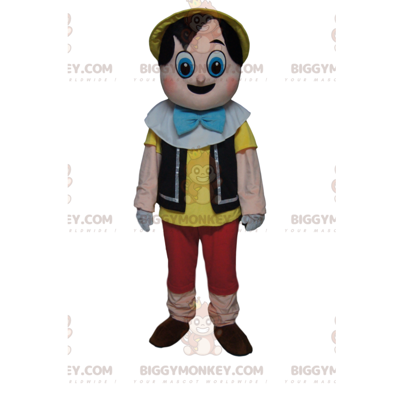 Costume de mascotte BIGGYMONKEY™ de Pinocchio avec de grands