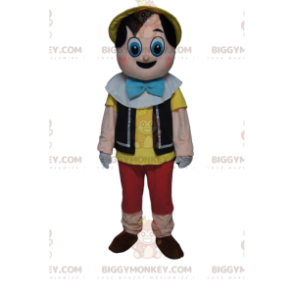 BIGGYMONKEY™ Pinocchio Mascot Costume With Big Wondering Eyes –