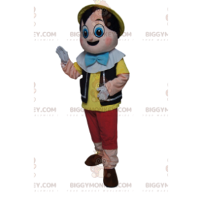 Kostium maskotki Pinokia BIGGYMONKEY™ z wielkimi, ciekawskimi