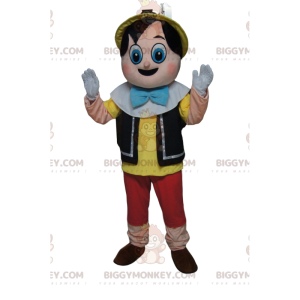 BIGGYMONKEY™ Costume da mascotte Pinocchio con grandi occhi