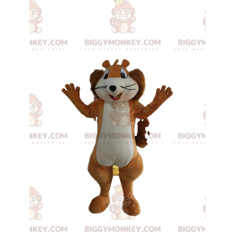 Costume da mascotte da piccolo scoiattolo BIGGYMONKEY™ molto