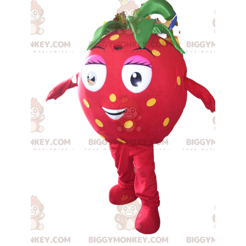 Roztomilý kostým maskota Strawberry BIGGYMONKEY™ s krásnýma