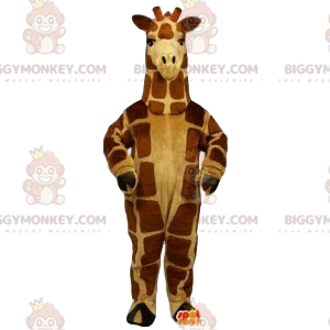 Mycket stilig giraff BIGGYMONKEY™ maskotdräkt. Giraffdräkt -