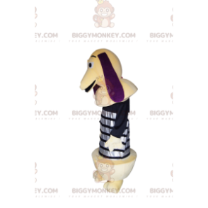 Traje de mascote BIGGYMONKEY™ de Zigzag, o cachorro com mola de