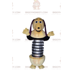 BIGGYMONKEY™ Mascot Costume of Zigzag, the spring-loaded dog