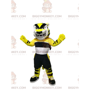 Πολύ απειλητική στολή μασκότ Tiger BIGGYMONKEY™ με αθλητικά