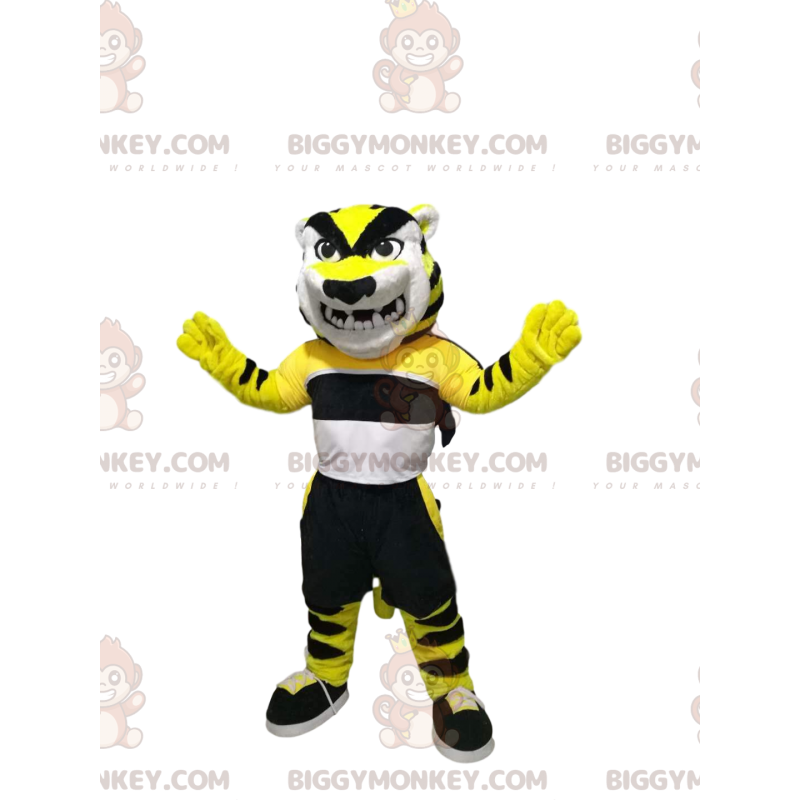 Costume de mascotte BIGGYMONKEY™ de tigre très menaçant avec