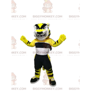 Costume de mascotte BIGGYMONKEY™ de tigre très menaçant avec