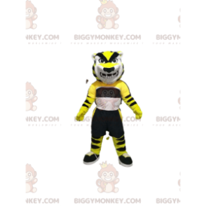 Meget truende tiger BIGGYMONKEY™ maskotkostume med sportstøj -