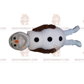 Costume de mascotte BIGGYMONKEY™ de bonhomme de neige blanc