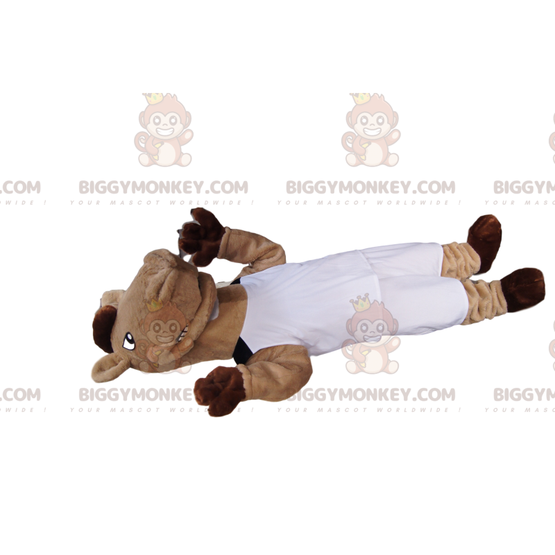 Costume de mascotte BIGGYMONKEY™ de cheval beige et marron en