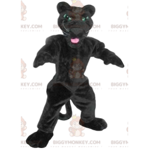 Costume mascotte BIGGYMONKEY™ Pantera Nera altamente energico -