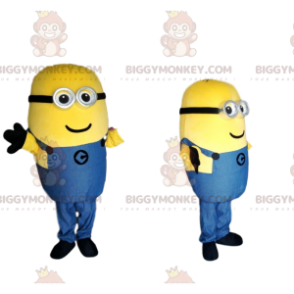 Traje de mascote BIGGYMONKEY™ de Bob The Minion com um sorriso