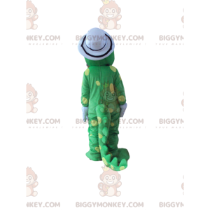 Fantasia de mascote BIGGYMONKEY™ Dinossauro verde bolinhas