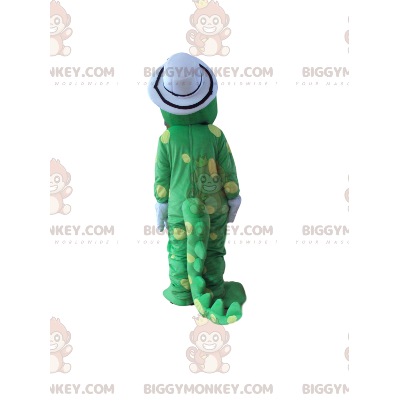 Fantasia de mascote BIGGYMONKEY™ Dinossauro verde bolinhas
