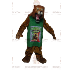 Costume de mascotte BIGGYMONKEY™ de lion très féroce avec un