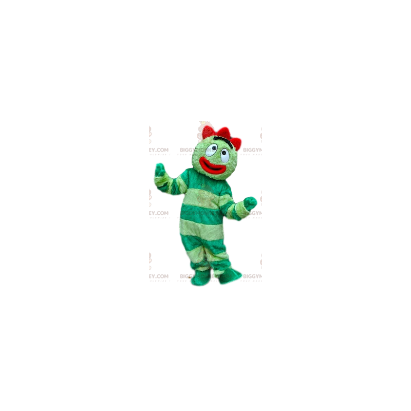 Costume de mascotte BIGGYMONKEY™ de personnage rigolo vert et