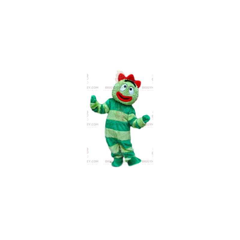 Green and Red Funny Character BIGGYMONKEY™ Mascot Costume -