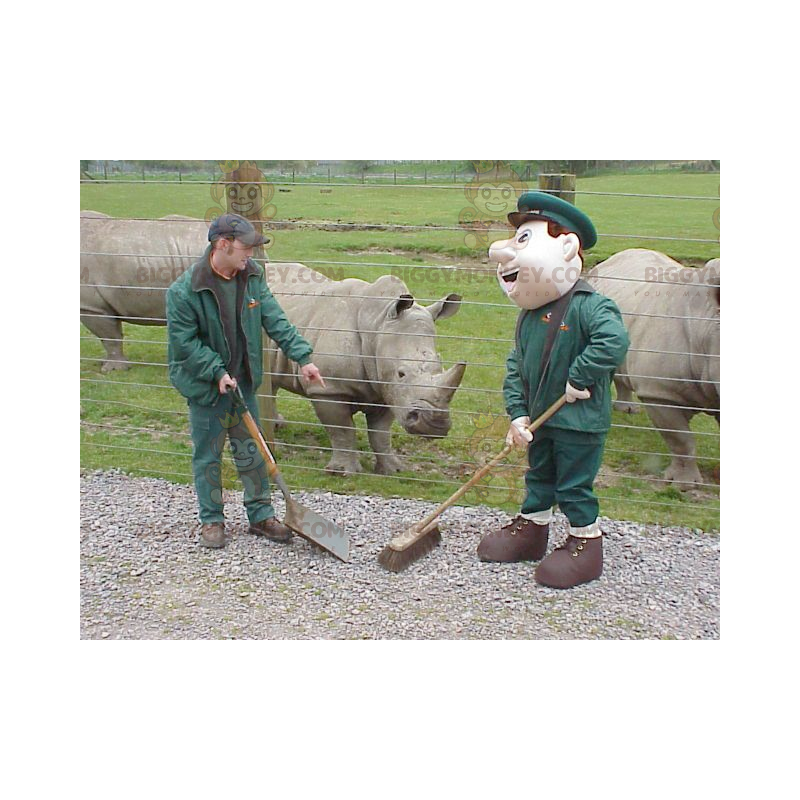 BIGGYMONKEY™ Worker Zookeeper Caretaker Mascot Costume –