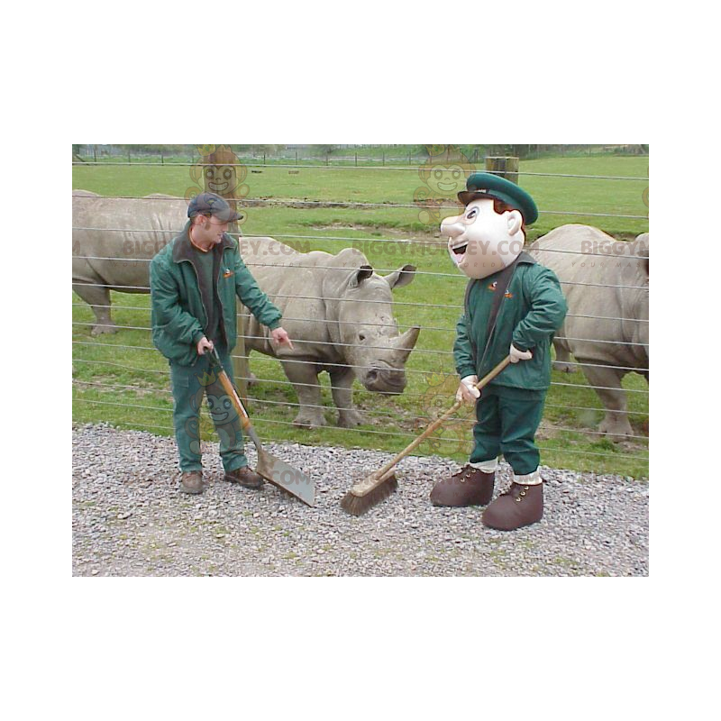 Costume de mascotte BIGGYMONKEY™ de soigneur de gardien de zoo