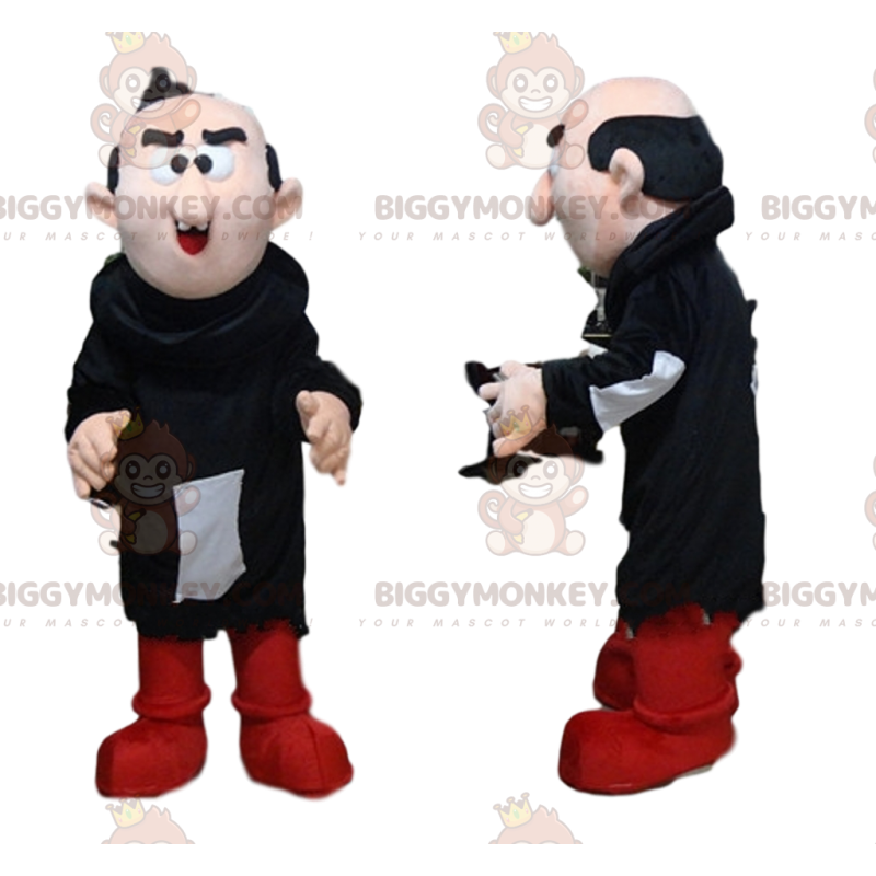 Costume de mascotte BIGGYMONKEY™ de Gargamel. Costume de