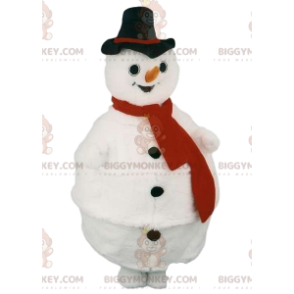 Costume da pupazzo di neve BIGGYMONKEY™ con sciarpa rossa e