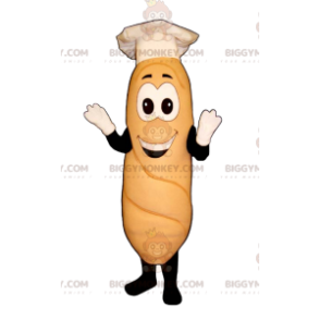 Disfraz de mascota BIGGYMONKEY™ Breadstick con toque blanco -