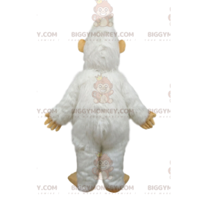 Costume de mascotte BIGGYMONKEY™ de Yéti blanc avec de grandes