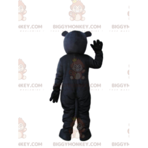 Costume de mascotte BIGGYMONKEY™ d'ours noir et gris très