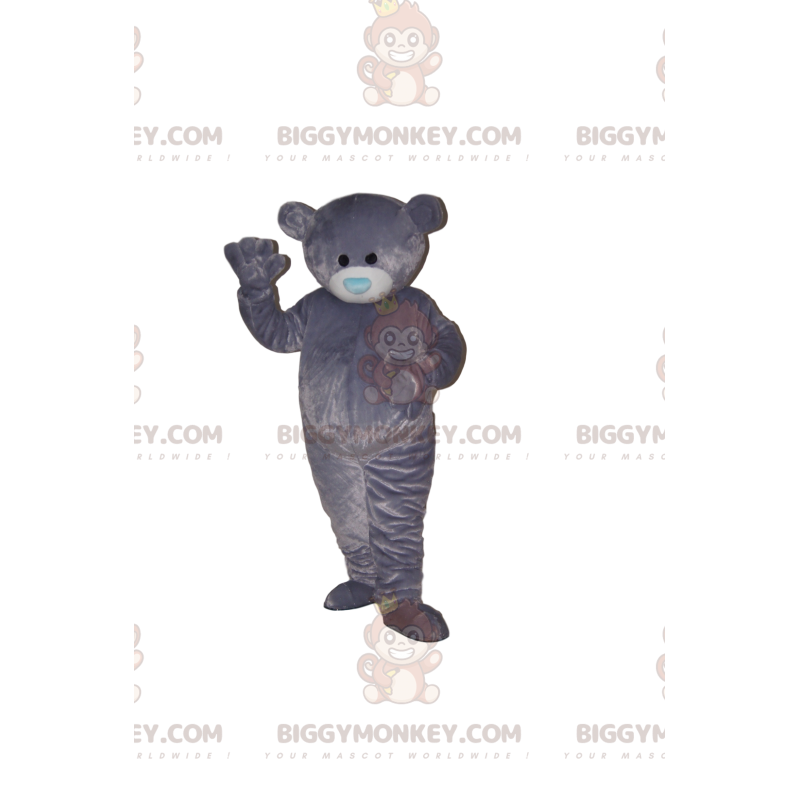 BIGGYMONKEY™ Costume da mascotte Cucciolo di orso grigio con