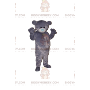 Fantasia de mascote BIGGYMONKEY™ filhote de urso cinza com