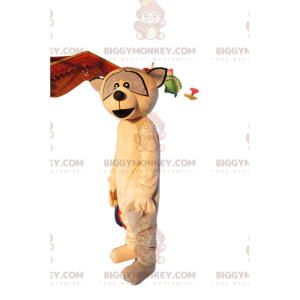 Costume de mascotte BIGGYMONKEY™ de raton laveur marron.