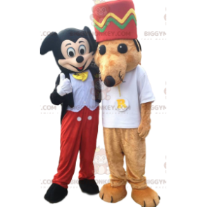 BIGGYMONKEY™ Mickey Mouse and Mouse Mascot Costume Duo -