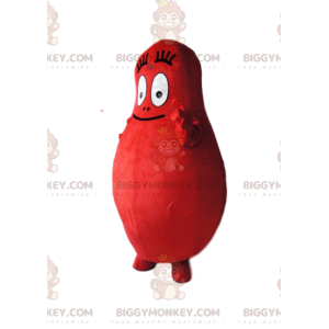 BIGGYMONKEY™ Mascot Costume of Barbidur, the Red Cotton Candy -