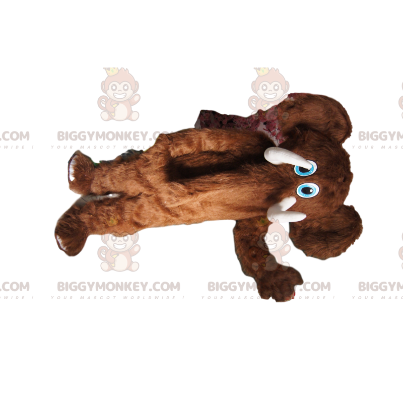 Brown Mammoth With Beautiful Blue Eyes BIGGYMONKEY™ Mascot