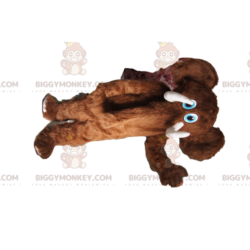 Costume de mascotte BIGGYMONKEY™ de mammouth marron avec de