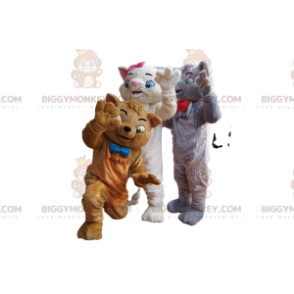 Aristocats BIGGYMONKEY™ Mascot Costume Trio. Aristocats kostym