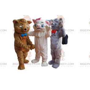 Aristocats BIGGYMONKEY™ Mascot Costume Trio. Aristocats kostume