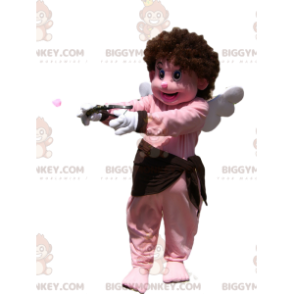Cupid BIGGYMONKEY™ maskotkostume med sødt ansigt og krøllet hår