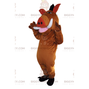 BIGGYMONKEY™ Maskottchenkostüm von Pumba, dem berühmten