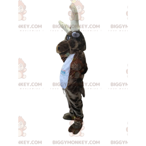 Disfraz de mascota de alce BIGGYMONKEY™ con grandes astas -