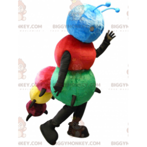 Costume da mascotte Bruco BIGGYMONKEY™ multicolore -