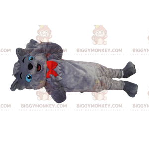 Berlioz's BIGGYMONKEY™ mascot costume, the famous gray cat from