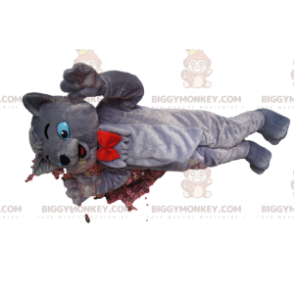 Berliozův kostým maskota BIGGYMONKEY™, slavná šedá kočka z The