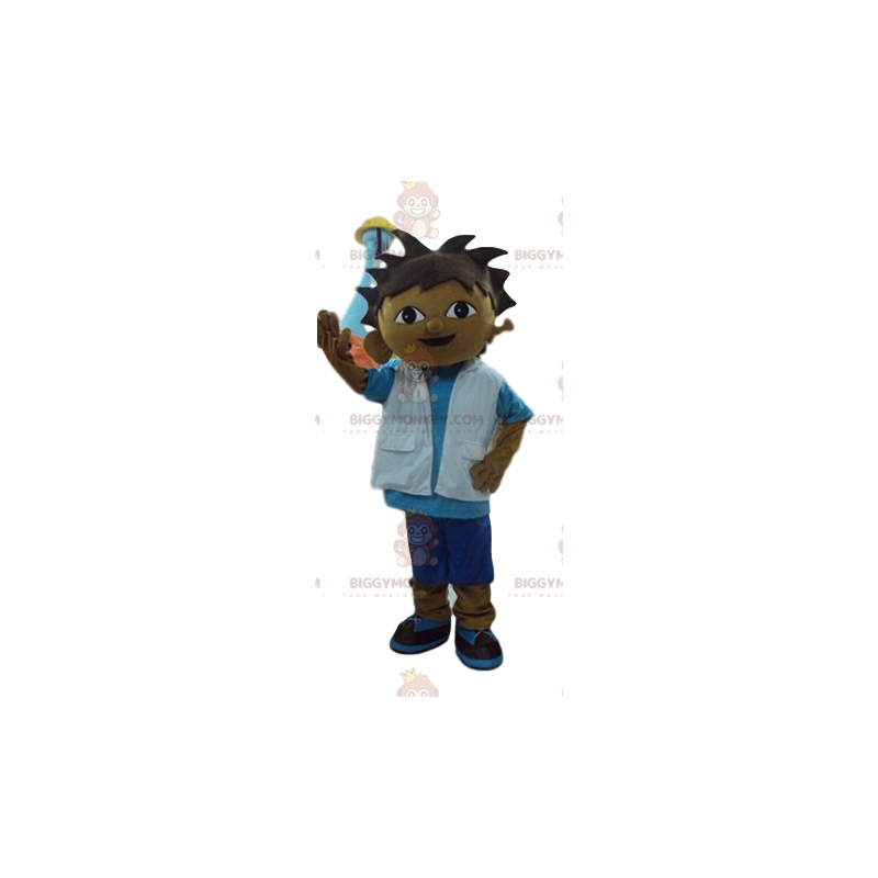 Kostium maskotki małego chłopca BIGGYMONKEY™ w stroju Scoot -