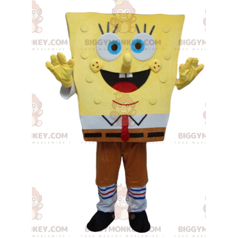 Costume mascotte SpongeBob BIGGYMONKEY™ super Formato L (175-180 CM)