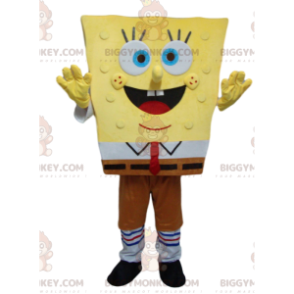 Costume mascotte SpongeBob BIGGYMONKEY™ super entusiasta -